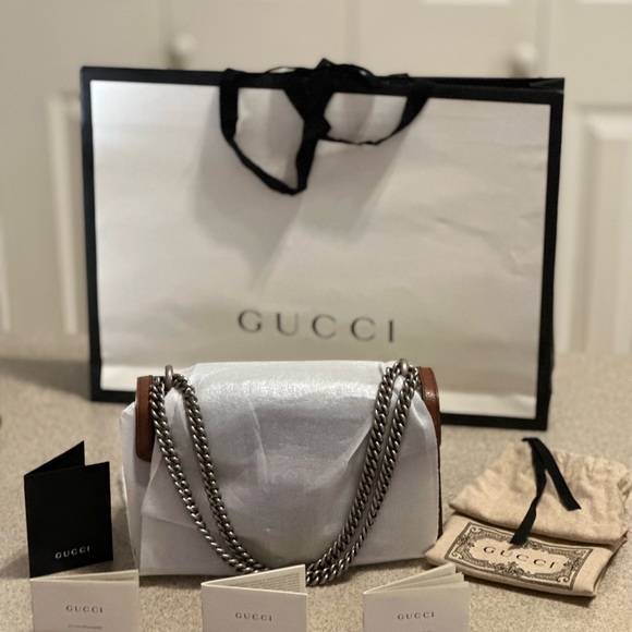 NEW!! GUCCI AUTHENTIC  BRAND NEW DIONYSUS DENIM SHOULD BAG - Picture 3 of 17